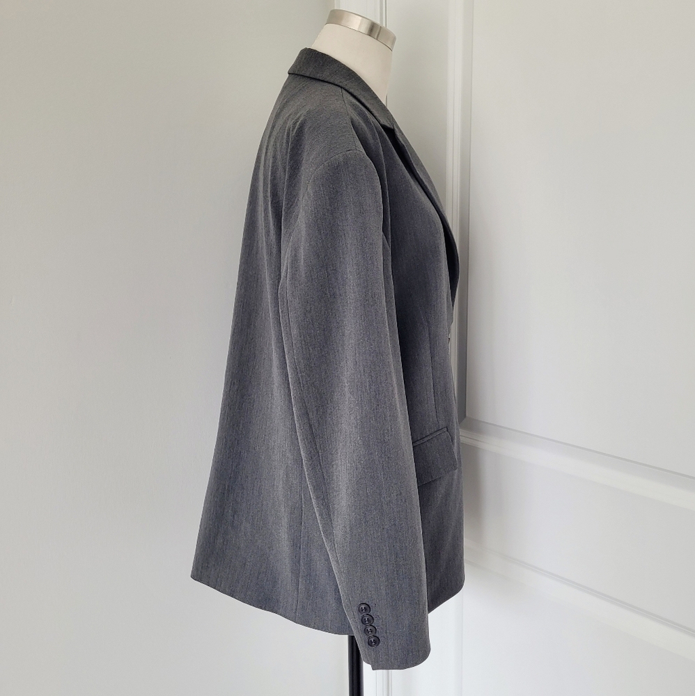 Djerf Avenue Forever Single-Breasted Blazer City Classic Formal Neutral - Picture 14 of 16